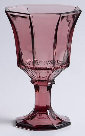 Octagonal Amethyst Juice/Wine Glass