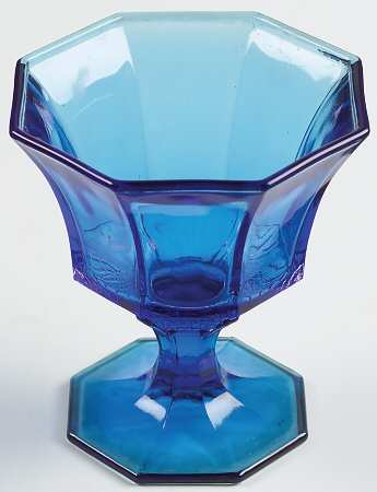 Octagonal Blue Champagne/Tall Sherbet
