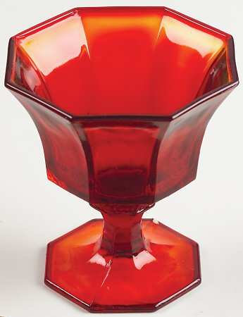 Octagonal Ruby Champagne/Tall Sherbet