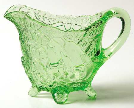 Avocado Green Footed Creamer