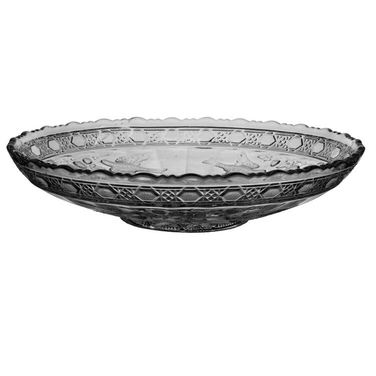 Bird and Strawberries 11" Large Fruit Bowl