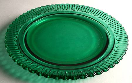 Christmas Candy Teal 11" Sandwich Plate