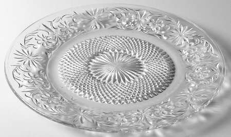 Daisy Clear Luncheon Plate