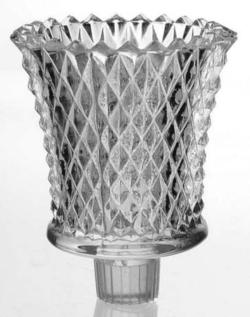 Diamond Point Clear Candle Peg