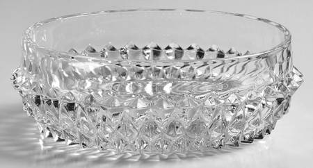Diamond Point Clear Individual Salad Bowl