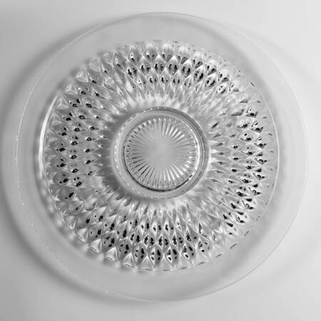 Diamond Point Clear 14" Torte Plate