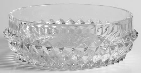 Diamond Point Clear Small Fruit Dessert Bowl