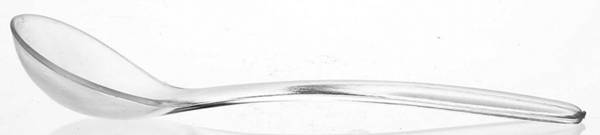 Diamond Point Clear Mayonnaise Ladle