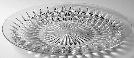 Diamond Point Clear 12" Hostess Server/Tray