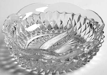 Diamond Point Clear 5" Round 2 Part Relish
