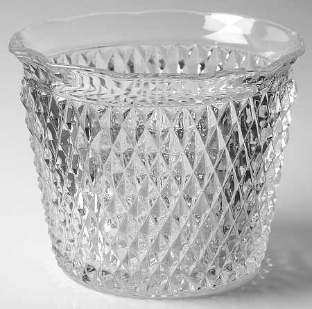 Diamond Point Clear Jardiniere