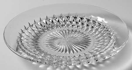 Diamond Point Clear Bread & Butter Plate