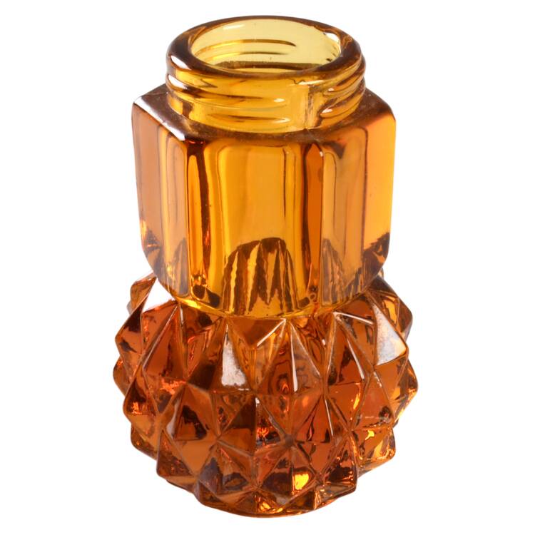 Diamond Point Amber Shaker No Plastic Lid