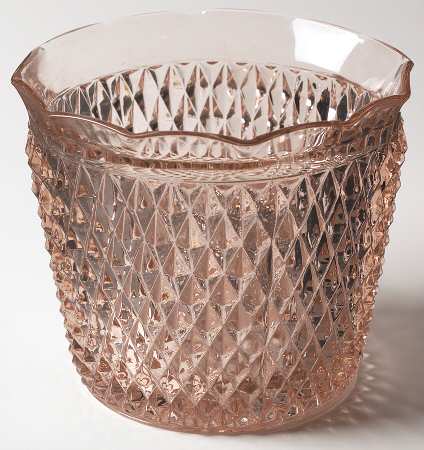 Diamond Point Pink Jardiniere