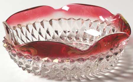 Diamond Point Ruby Mayonnaise Underplate Only