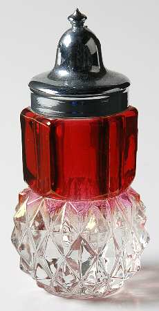 Diamond Point Ruby Shaker & Plastic Lid