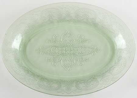 Horseshoe Green 10" Oval Platter