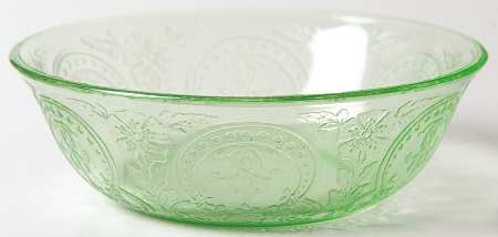 Horseshoe Green 4" Small Fruit/Dessert Bowl