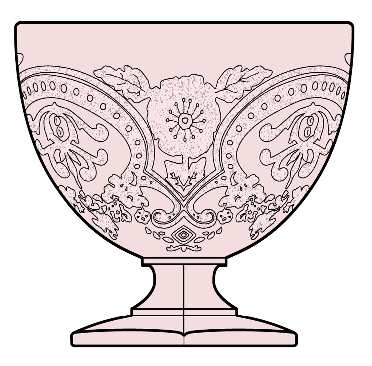 Horseshoe Pink by Indiana Glass