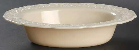 Indiana Custard Ivory Oval Vegetable Bowl