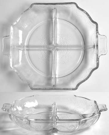 Lorain Clear 8" Octagonal 4 Part Relish