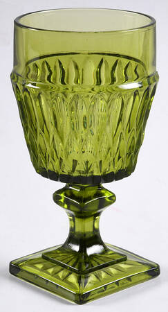 Mt. Vernon Green Water Goblet