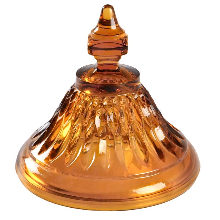 Mt. Vernon Amber Lid for Candy Dish