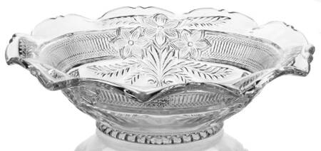 Narcissus Spray 9" Round Crimped Bowl