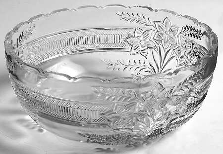 Narcissus Spray 8" Large Fruit Bowl