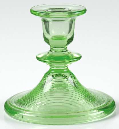 Old English Green 4" Single Light Candlestick