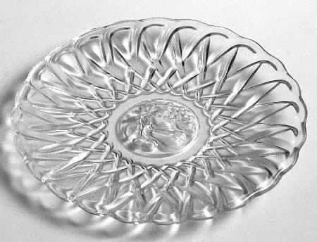 Pretzel Clear Bread & Butter Plate