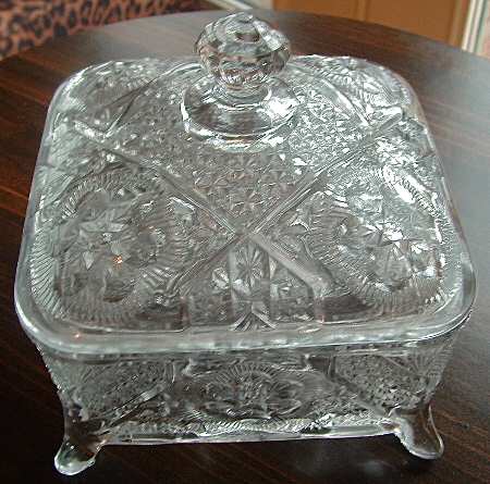 Rayed Flower Honey Dish & Lid