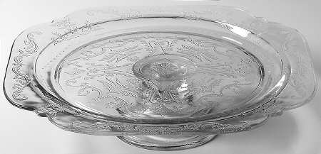 Recollection Clear Footed Cake Plate
