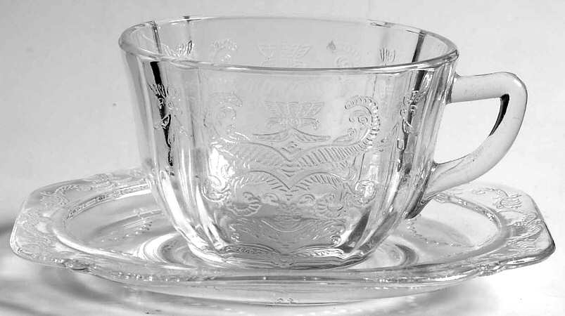 Recollection Clear Cup & Saucer Set