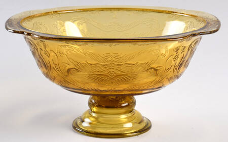 Recollection Amber Footed Bowl