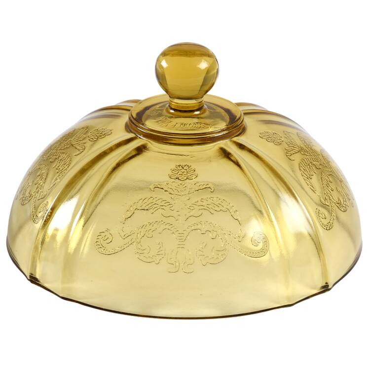 Recollection Amber Lid for Footed Candy Dish
