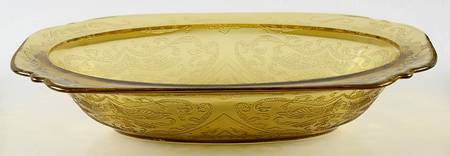 Recollection Amber Oval Bowl