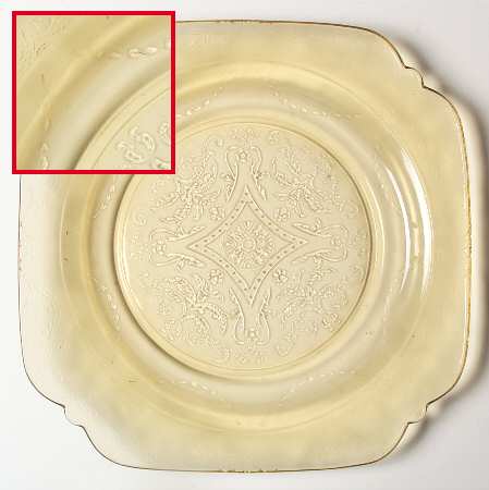 Recollection Amber Luncheon Plate