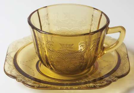 Recollection Amber Cup & Saucer Set