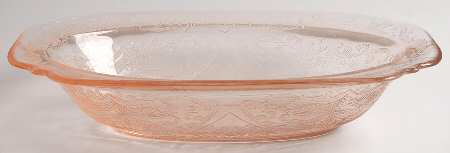Recollection Pink 9" Oval Bowl