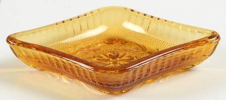 Sandwich Amber Diamond Ashtray