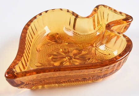Sandwich Amber Spade Ashtray
