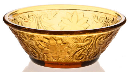 Sandwich Amber 4" Small Fruit/Dessert Bowl