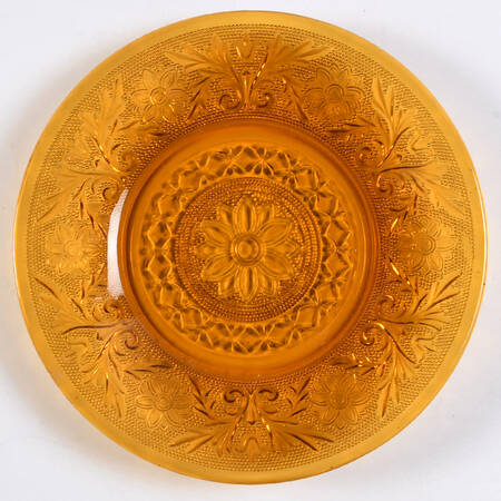 Sandwich Amber Bread & Butter Plate