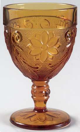 Sandwich Amber 8 Oz Footed Tumbler