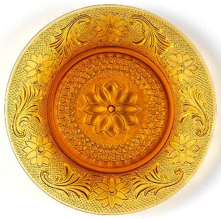 Sandwich Amber Luncheon Plate