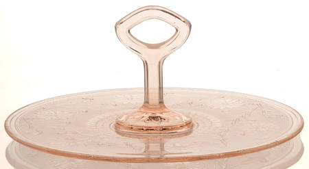 Sandwich Pink Center Handle Tray