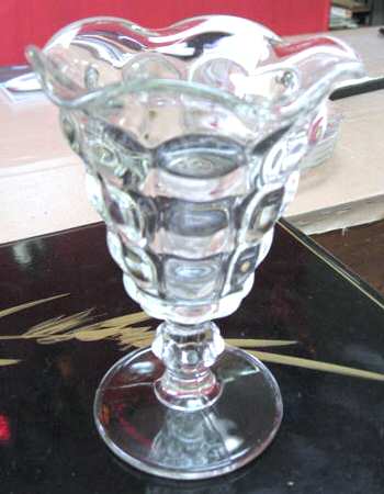 Soda Fountain Clear Sundae Glass