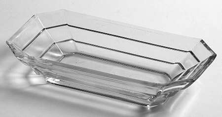 Tea Room Clear 8" Oblong Celery