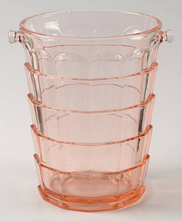 Tea Room Pink Ice Bucket, No Detachable Handle
